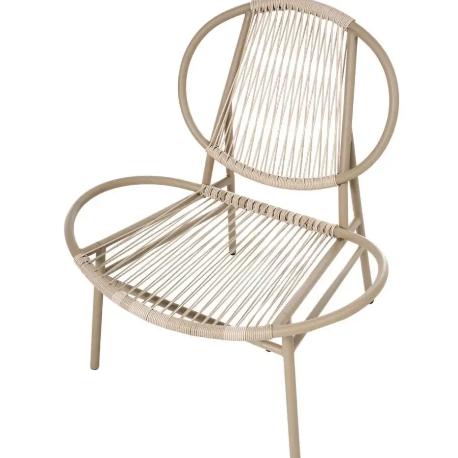 OVARO - Bistroset - Beige - PE rotan