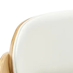 PALATKA - Bureaustoel - Lichthout/Zwart - Kunstleer