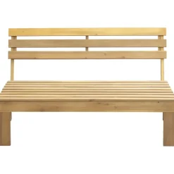 Palletbank Perugia - naturel - 70x120x86 cm