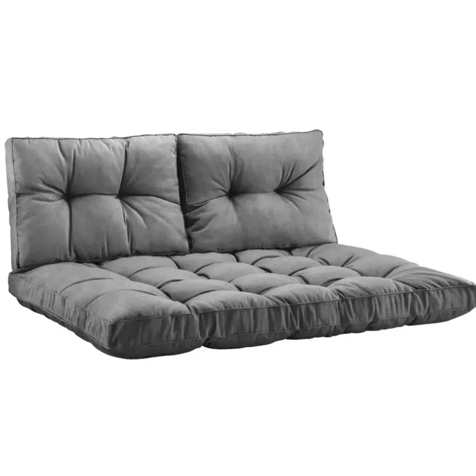 Palletkussen Florence grijs 120x80 cm