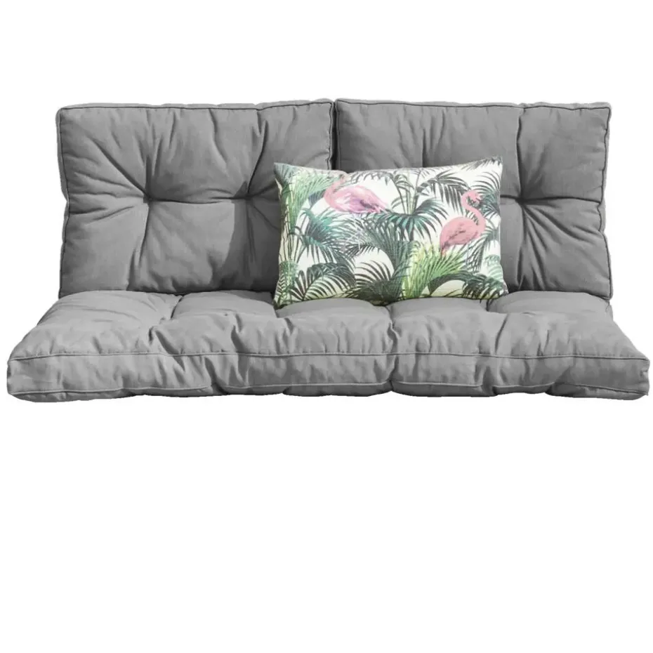 Palletkussen Florence grijs 120x80 cm