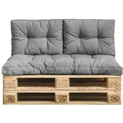 Palletkussen Florence grijs 120x80 cm