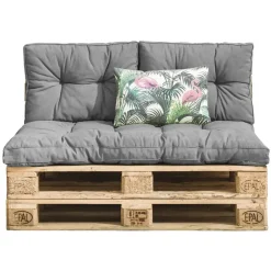 Palletkussen Florence grijs 120x80 cm