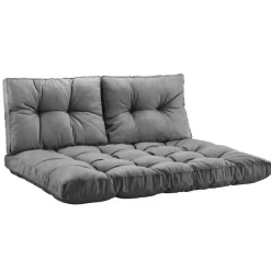 Palletkussen Florence grijs 120x80 cm