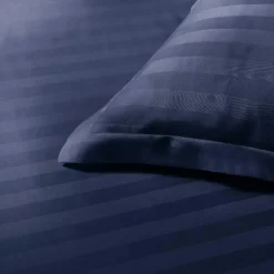 Papillon dekbedovertrek Satijn Streep - 200x200/220 cm - Blauw