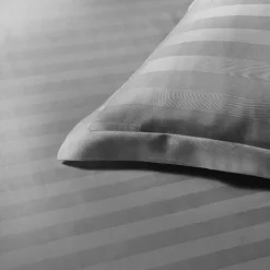 Papillon dekbedovertrek Satijn Streep - 200x200/220 cm - Grijs