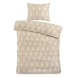 Papillon Jip Dekbedovertrek - Eenpersoons - 140x200/220 cm - Beige