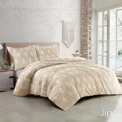 Papillon Jip Dekbedovertrek - Eenpersoons - 140x200/220 cm - Beige