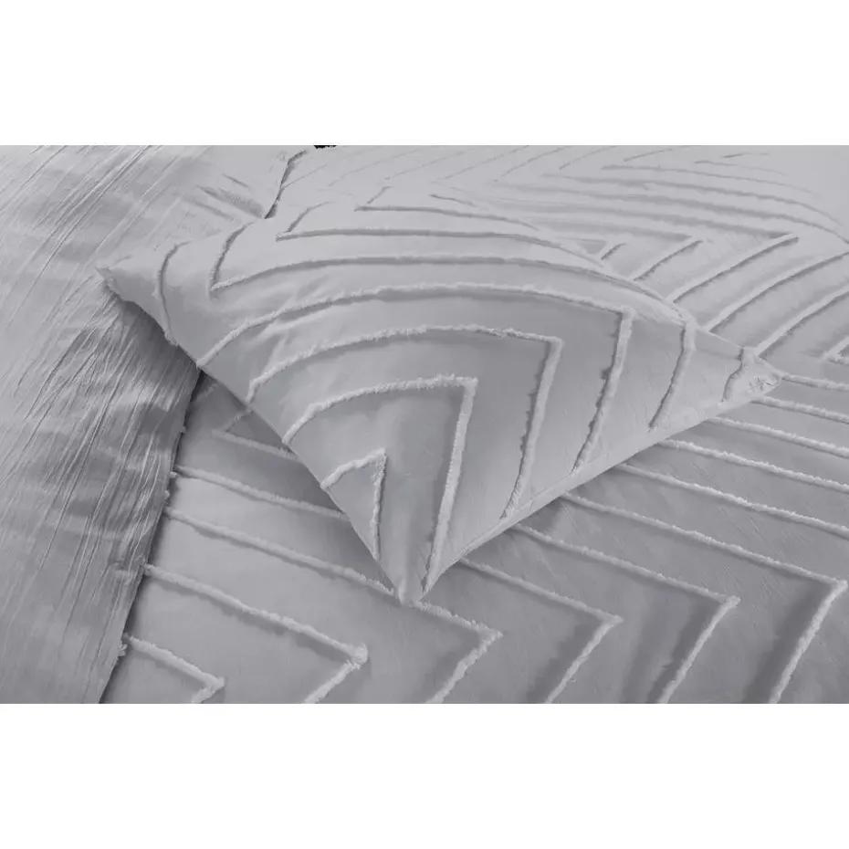 Papillon Valencia Dekbedovertrek - Eenpersoons - 140x200/220 cm - Grijs