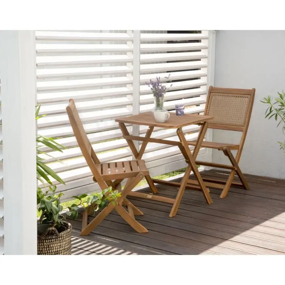 PARAGGI - Balkonset - Bruin - Acaciahout