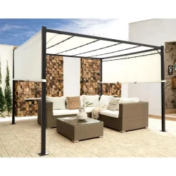 PARGA - Tuinpaviljoen - Beige - Polyester