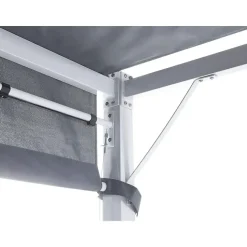 PARGA - Tuinpaviljoen - Grijs/Wit - Polyester