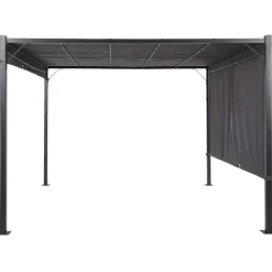 PARGA - Tuinpaviljoen - Zwart/Grijs - Polyester