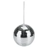 Party Casa discobal kerstbal - zilver - D15 cm - kunststof -disco