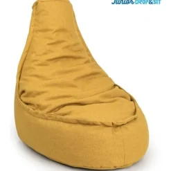 Parya - Zitzak Stoel Duurzaam - 100% Gerecyclede Petflessen - Geel - Junior