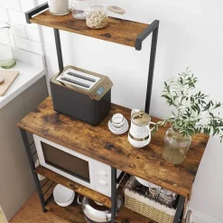 Parya Home - Keukenkast - Keukenrek - Industrieel - Hout - Bruin