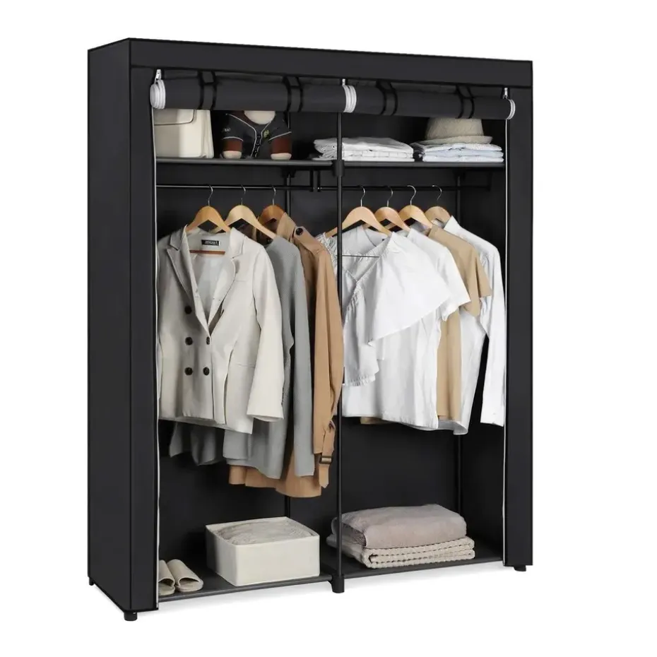 Parya Home - Opvouwbare Garderobekast - Zwart