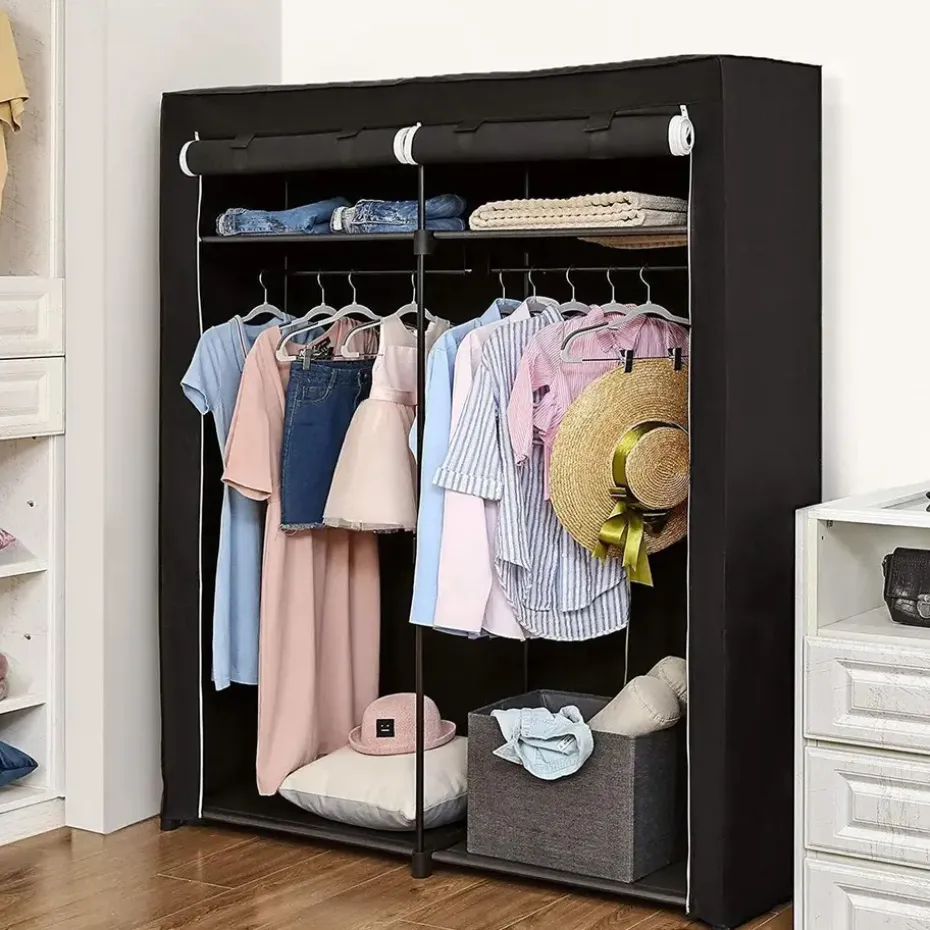 Parya Home - Opvouwbare Garderobekast - Zwart