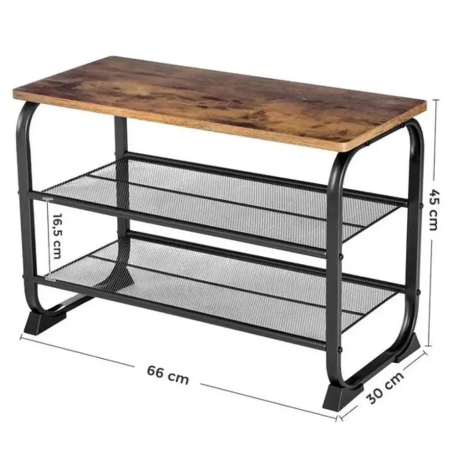 Parya Home - Vintage Schoenenrek - 6 Paar Schoenen