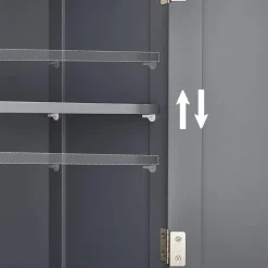 Parya Home - Wastafelonderkast - 2 Deuren - Hout - Grijs