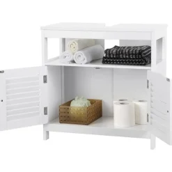 Parya Home - Wastafelonderkast -Badkamerkast - 2 Deuren - Wit