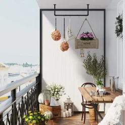 Parya Home Industrieel Ontwerp Wandgemonteerde Kledingstang - 92cmx3cmx7.5cm