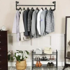 Parya Home Kapstok Garderoberekken - Set van 2 - Zwart