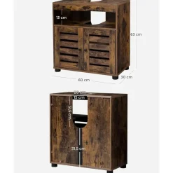 Parya Home Wastafelmeubel – Badkamerkast met verstelbare plank