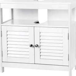 Parya Home Wastafelonderkast, zonder wastafel, veel opslag, wit