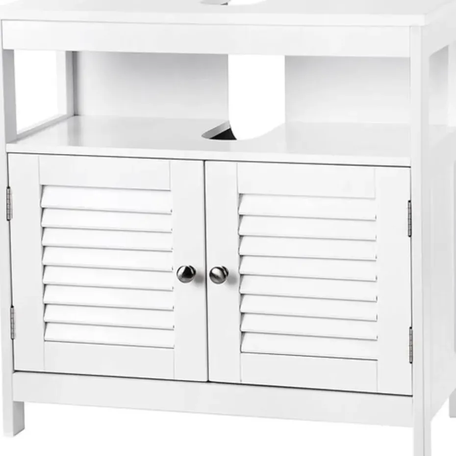 Parya Home Wastafelonderkast, zonder wastafel, veel opslag, wit