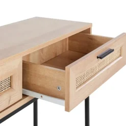 PASCO - Consoletafel - Lichte houtkleur - Rotan