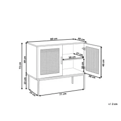 PASCO - Sideboard - Lichte houtkleur - Vezelplaat