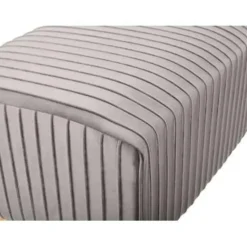 PATERSON - Hocker - Grijs - Fluweel