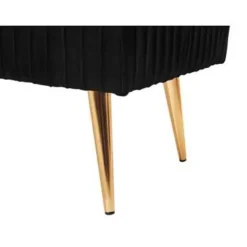 PATERSON - Hocker - Zwart - Fluweel