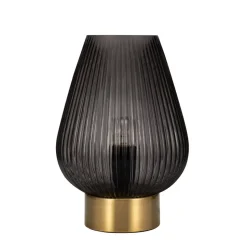 Pauleen Crystal Gloom Tafellamp - E14 - Rookglas/Messing