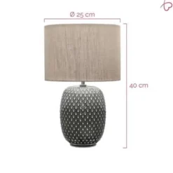 Pauleen Pretty Classy Tafellamp - E27 - Grijs/Zand