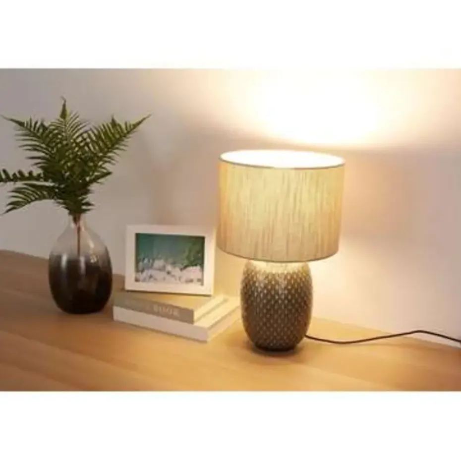 Pauleen Pretty Classy Tafellamp - E27 - Grijs/Zand