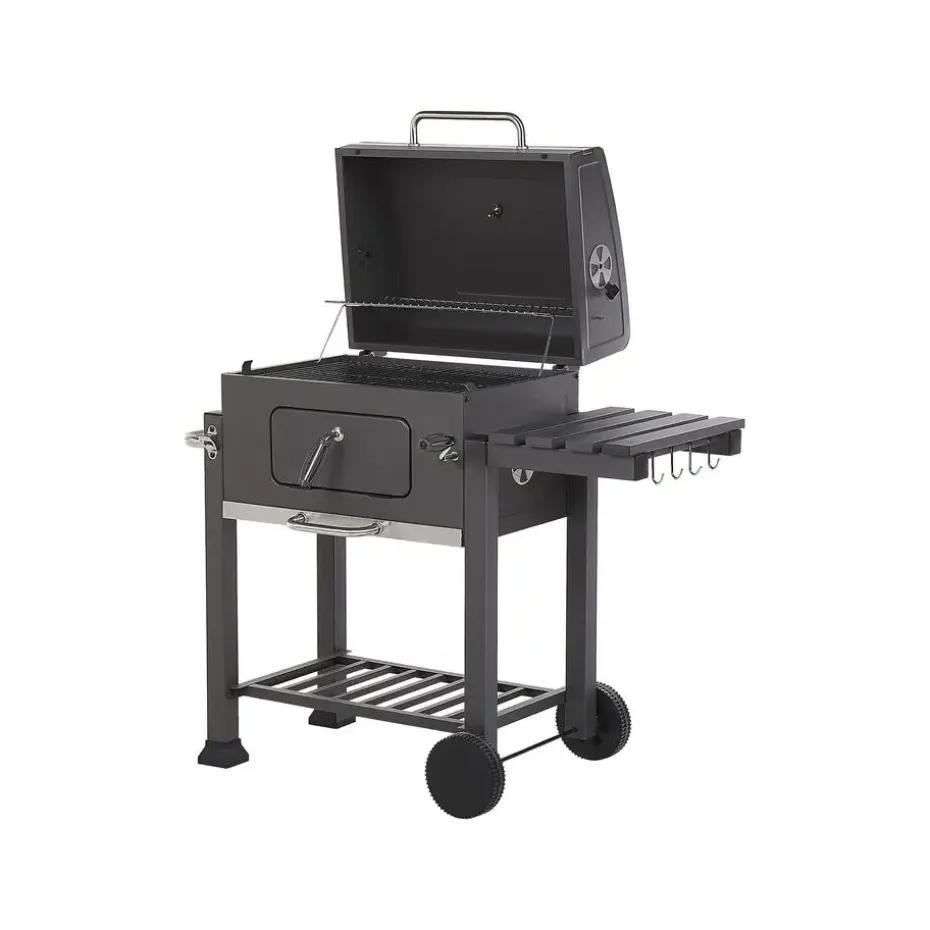 PAVLOF - Houtskoolgrill - Grijs - Staal