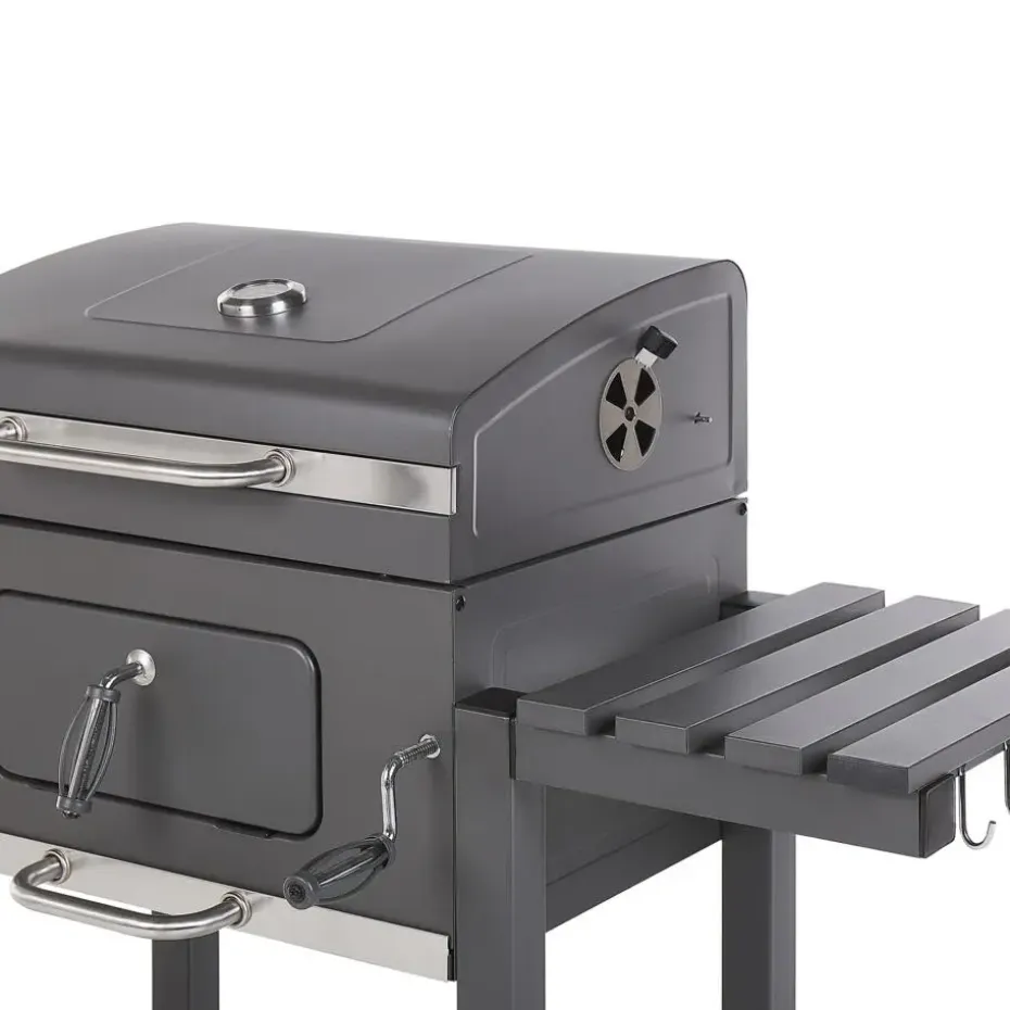 PAVLOF - Houtskoolgrill - Grijs - Staal