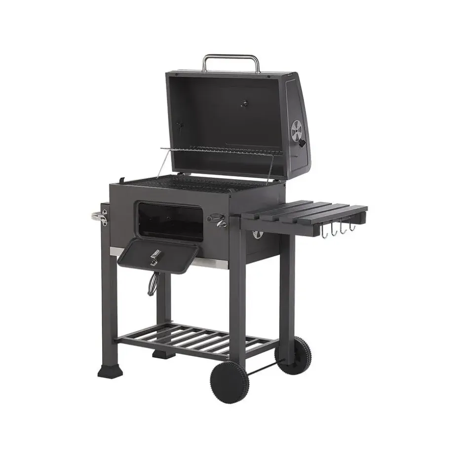 PAVLOF - Houtskoolgrill - Grijs - Staal