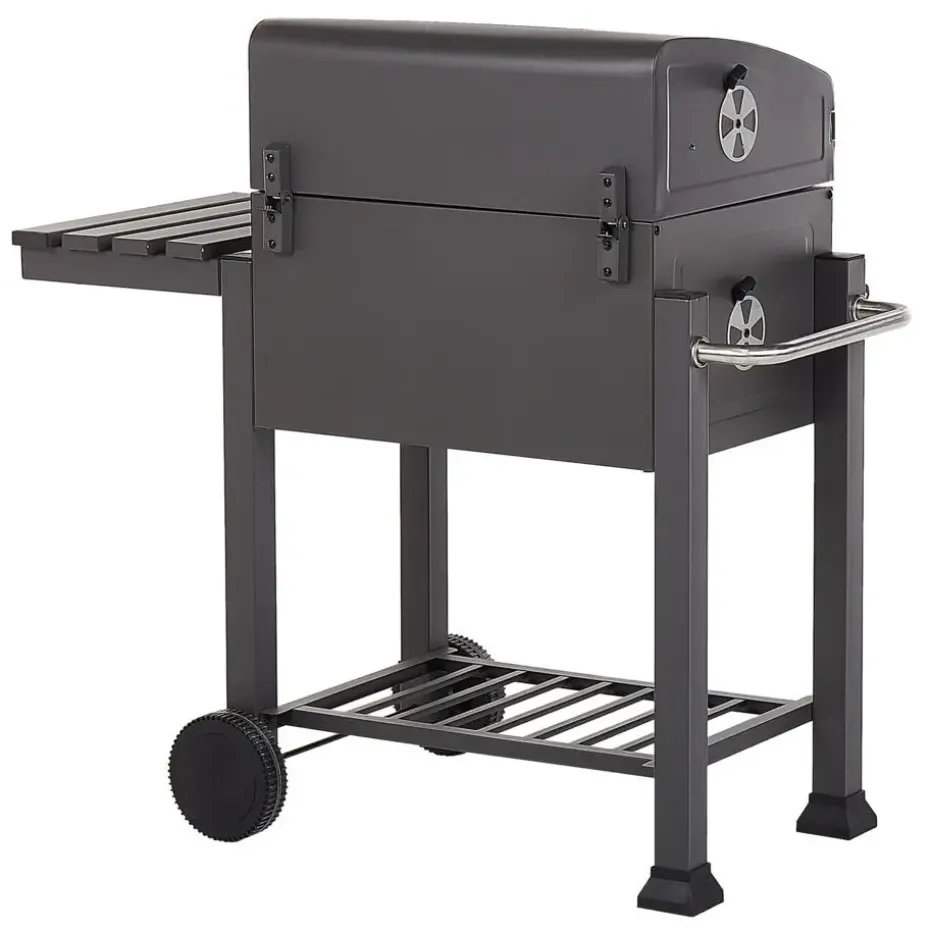 PAVLOF - Houtskoolgrill - Grijs - Staal