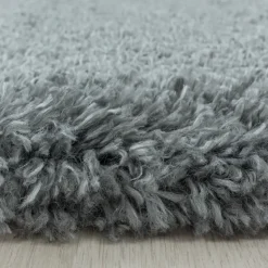 Pearl Soft Rond Hoogpolig Vloerkleed Lichtgrijs - 160 CM ROND