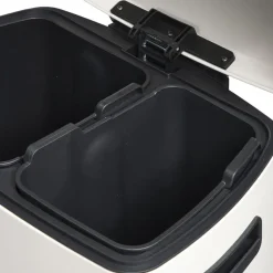 Pedaalemmer Paco - beige metaal - 25L+15L