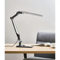 PEGASI - Bureaulamp LED - Zwart - Synthetisch materiaal
