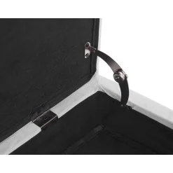 PESSAC - Chaise longue - Grijs - Rechterzijde - Fluweel