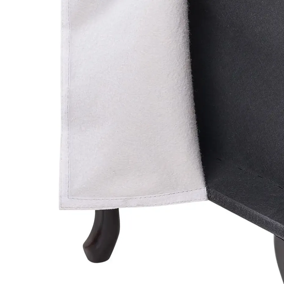 PESSAC - Chaise longue - Lichtgrijs - Rechterzijde - Fluweel