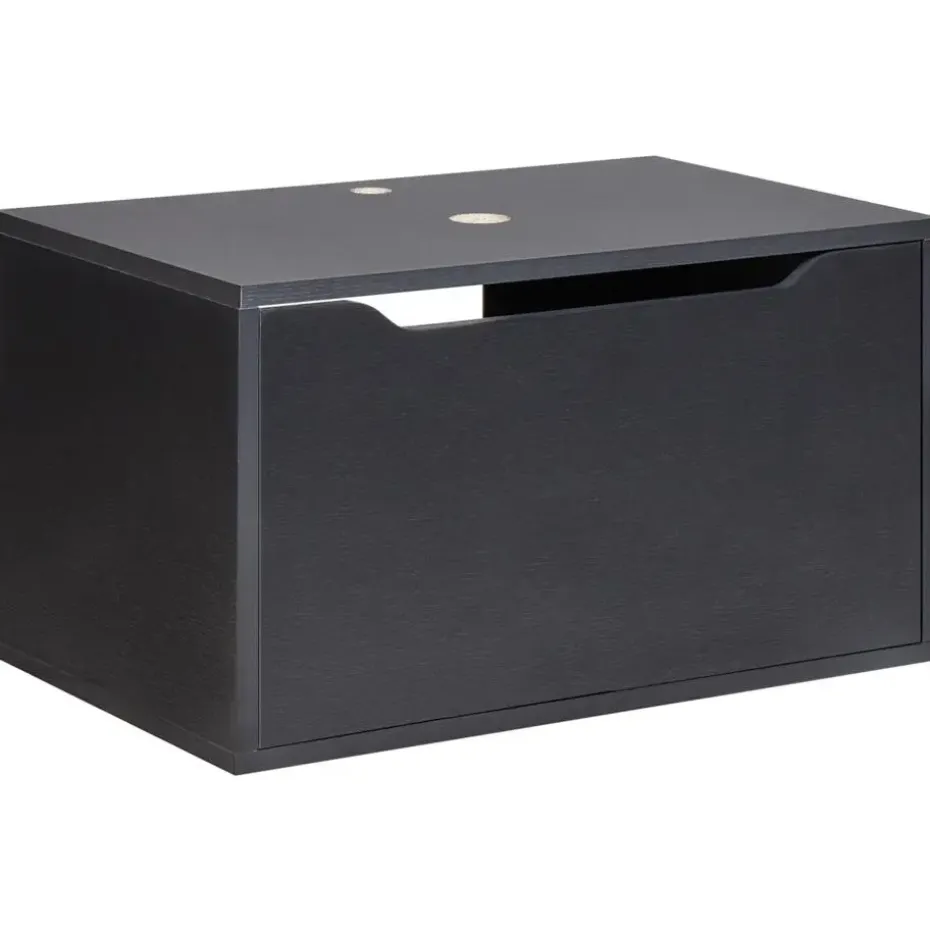 PETROLINA - Wastafelkast - Zwart - Vezelplaat