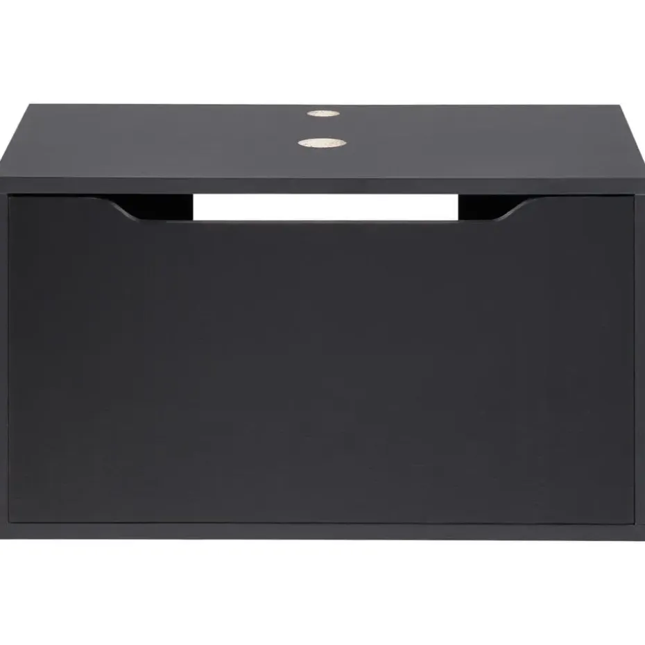 PETROLINA - Wastafelkast - Zwart - Vezelplaat