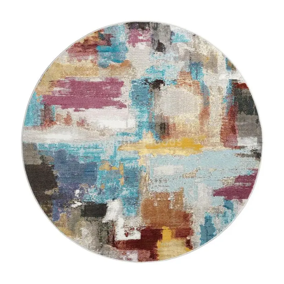 Picasso Artisan Vintage Rond Vloerkleed Multi Laagpolig - 160 CM ROND