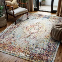 Picasso Keshan Vintage Vloerkleed Multi / Beige Laagpolig - 160x230 CM